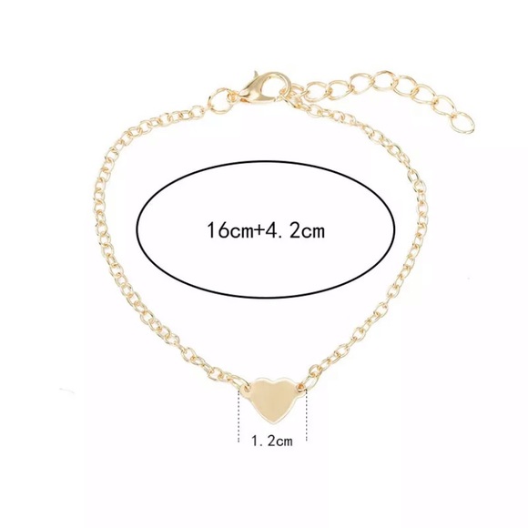 Love Heart Stainless Steel Bracelets silver gold - Picture 3 of 4